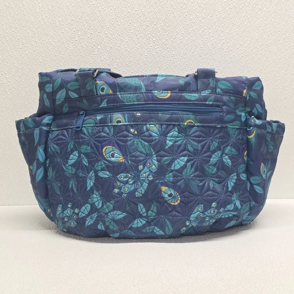 Lug Scuttle Peacock Blue Large Shoulder Bag Purse